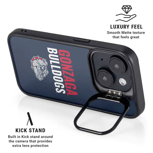 Gonzaga University Bulldogs Bold iPhone 15 Kickstand Case